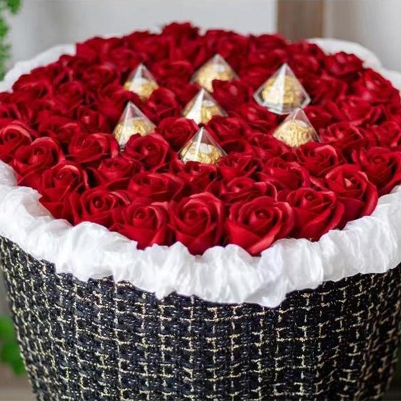 10 stk Gjennomsiktig Mini Sjokoladeeskeholder Plast Trøffel Godteri Emballasje Valentinsdagsgaveeske Bryllupsfest Dekorasjonsrekvisitter