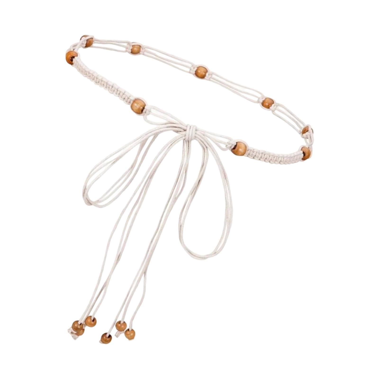 

Богемная плетеная поясная цепочка для женщин и мужчин из мягкого нейлона, идеальная для фестивалей и пляжных нарядов. 2