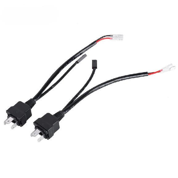 2Pcs H4 9003 LED Relay Cable Adapter Bi led Headlights Controller Wiring Lighting System 35W 55W Headlights Harness