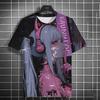 Men's T-shirt Cartoon Sexy samurai tattoo Women T shirts Summer Casual harajuku streetwear 3D Printed Hip Hop Unisex Tops