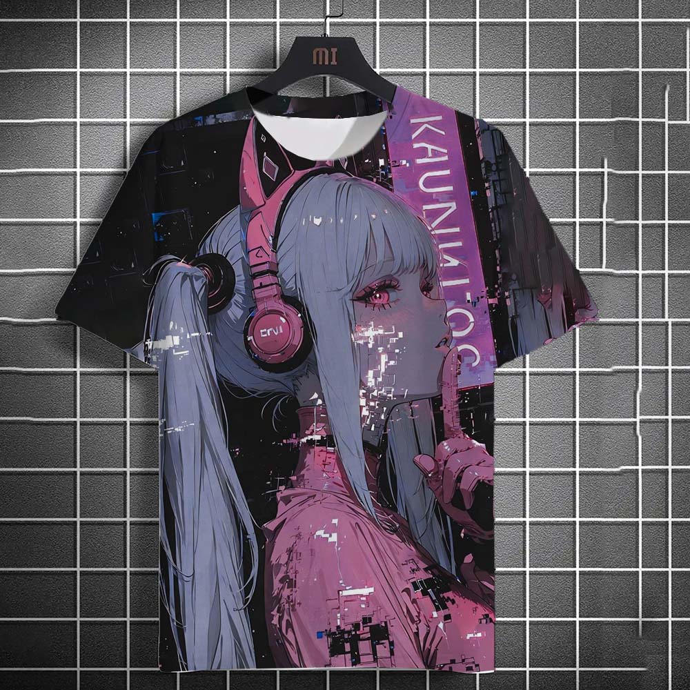 Men's T-shirt Cartoon Sexy samurai tattoo Women T shirts Summer Casual harajuku streetwear 3D Printed Hip Hop Unisex Tops