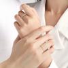 Sweetheart Couple Pair Ring Light Luxury Auspicious Cloud Ring Open Ring Valentine's Day Gift for Men and Women