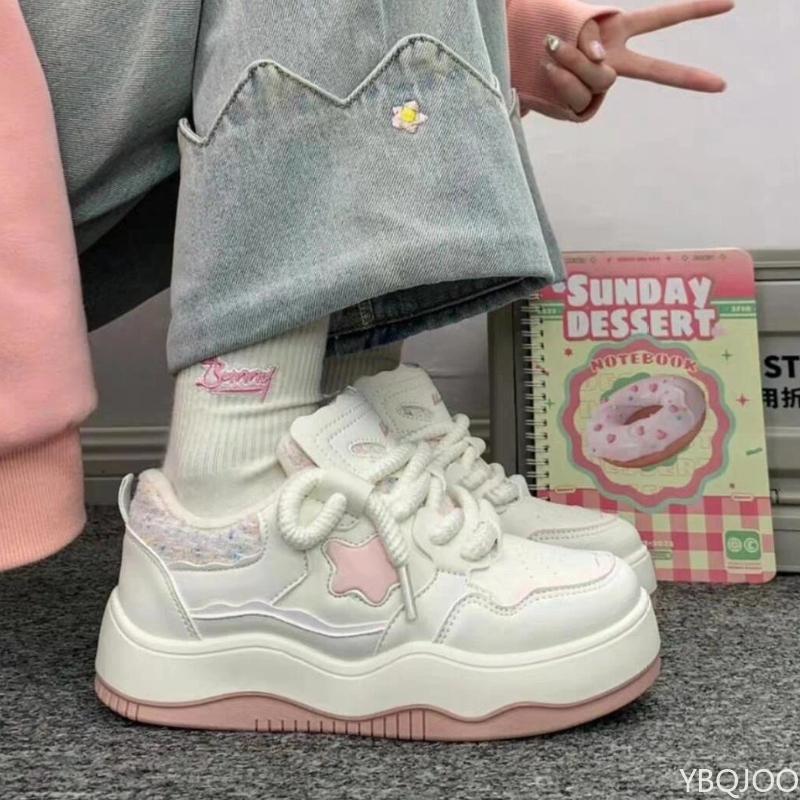 Retro New Women's Shoes Autumn and Winter Thick Soled Sports Popular Casual Versatile Vulcanized Shoes Temperament Single Shoe