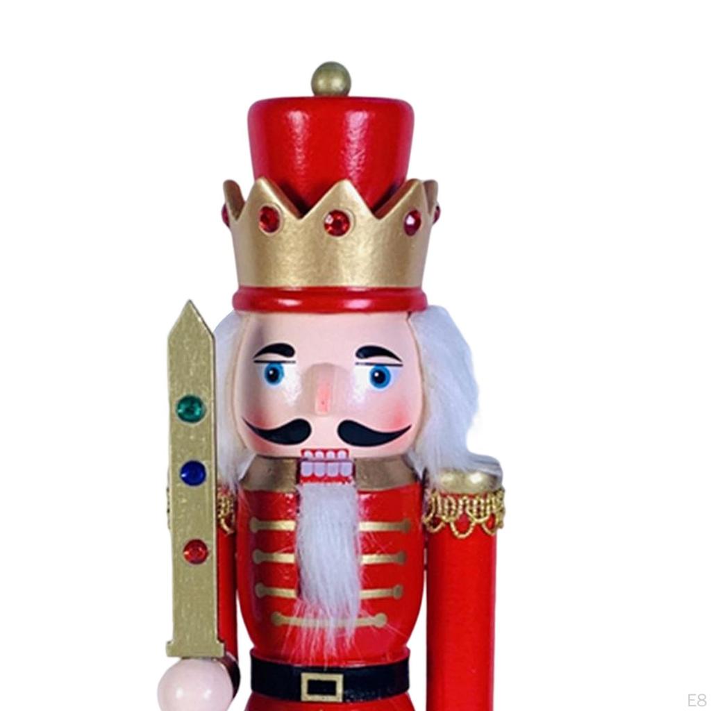 Nutcracker Soldier Figurine Party Favors Sculpture for Bookshelf Desktop