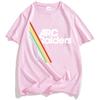 Men Clothing Hot Game ARC Raiders Rainbow Print T-shirt Cotton Short Sleeve Loose Male Tshirts Unisex Streetwear Graphic T Shirt