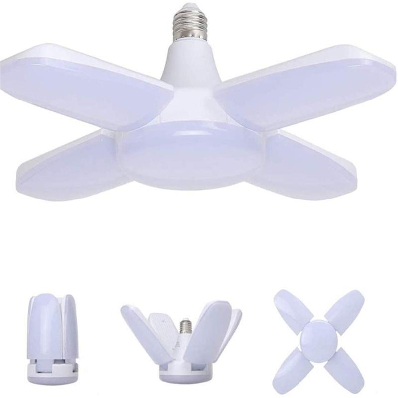 

Led Garage Lights 60w High-brightness Mini Fan Blade Folding Bulb E27 For Garage Factory Warehouse
