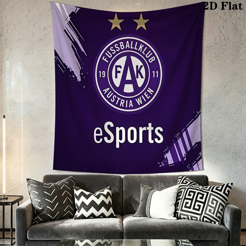 FK Austria Wien A Wall Hanging Printed Fabric Blanket Decorative Tapestries for Bedroom Living Room Home Decor