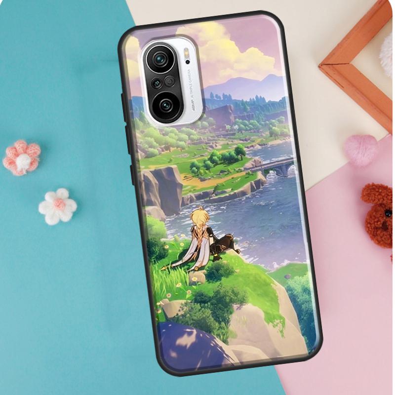 Anime-Spiel Genshin Impact Hülle für POCO F3 F1 F2 M3 M4 X4 Pro GT X3 Pro Hülle für Xiaomi Mi 11 Lite 12 X Mi 11T Pro