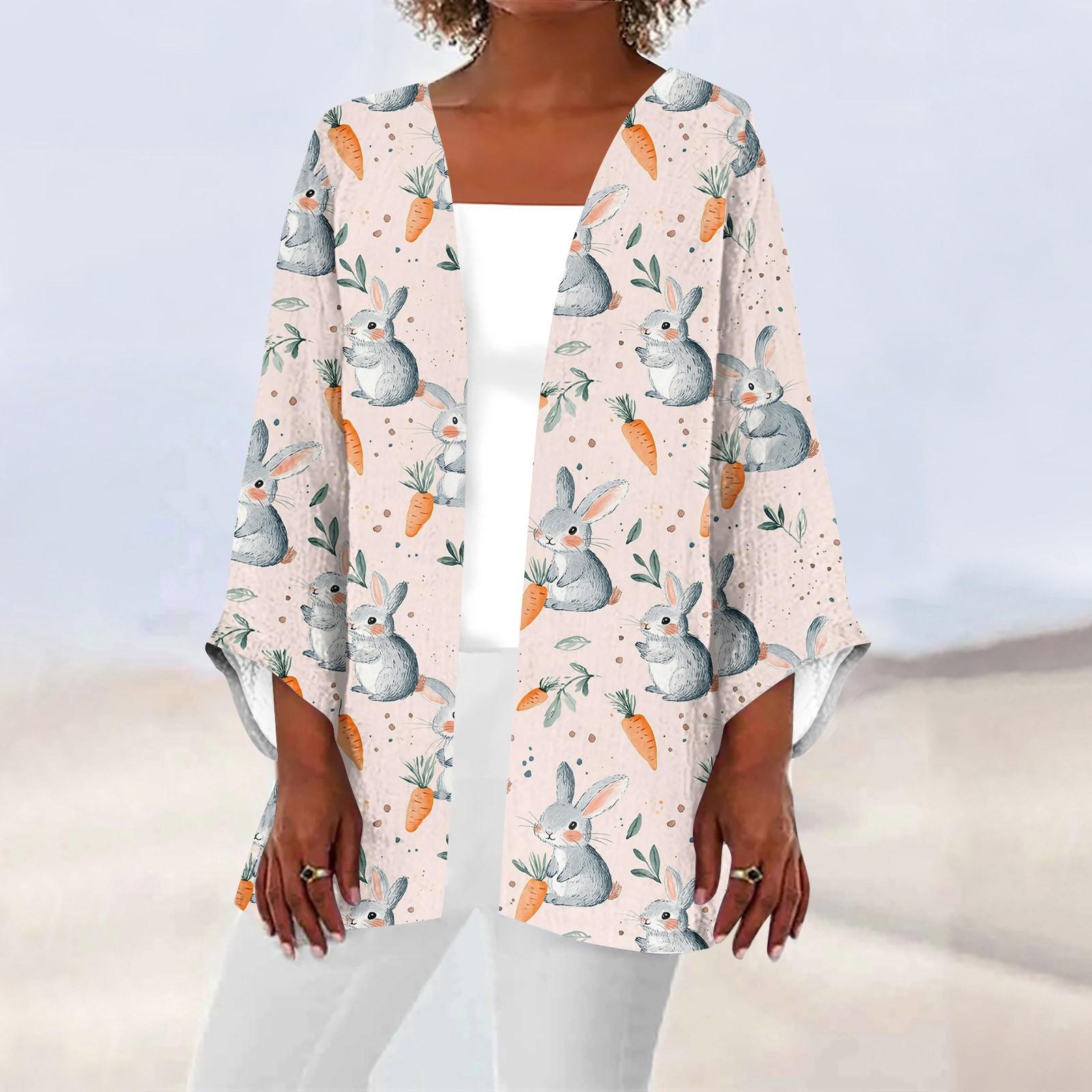 

Женская повседневная и модная легкая куртка средней длины с принтом, кардиган, кардиган XL