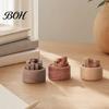 Black Walnut Wood Diffuser Wooden Essential Oil Diffuser, Beech Aromatherapy Small Round for Home Offices Cars Yoga Rooms No Electricity