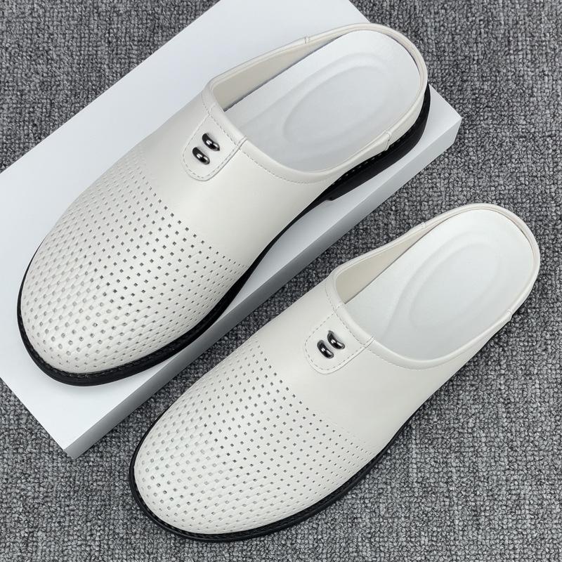 Stor storlek 47 48 sandaler herr sommar 2025 nya halkfria svala tofflor strand hålskor herr ytterkläder