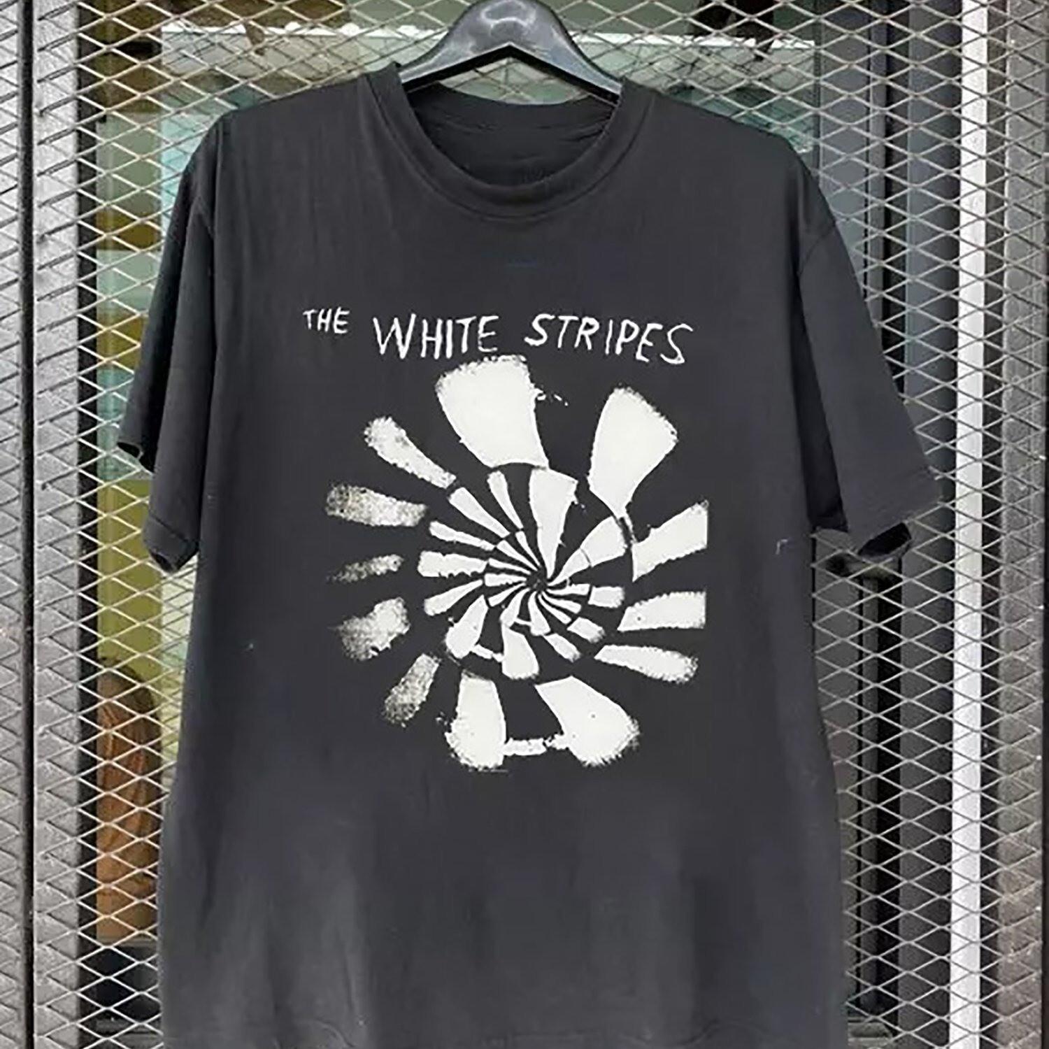 Рубашка The White Stripes Полный размер Короткий рукав Подарок для фаната XXL