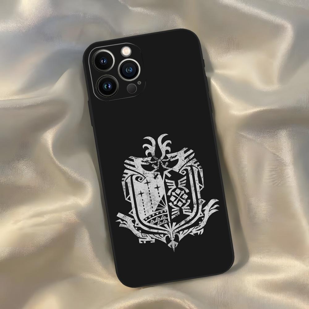

Game Monster Hunter World Phone Case for Iphone 16 15 14 13 12 11 Pro Max Xr X Xs Mini 8 Plus SE 2022 Black Soft Silicone Cover iphone15pro