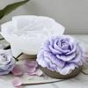 1 Stück 3D Romantische Rose Silikonform, Geeignet für Kerzen, Seife und Harzbastelarbeiten - Rosa Blumendesign, Perfekt für die Herstellung von Handgemachtem