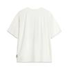 Li-Ning Comfortable Casual Simple Round Neck Pullover Loose Letter Print Short Sleeve T-Shirt Men Tops Off-White AHSU417-2