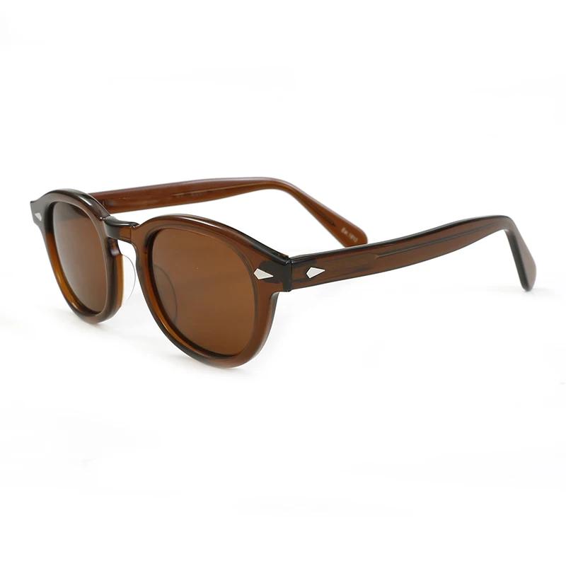 Johnny Depp Polarized Sunglasses Men Sun Glasses Woman Luxury Brand Vintage Acetate Frame Goggles
