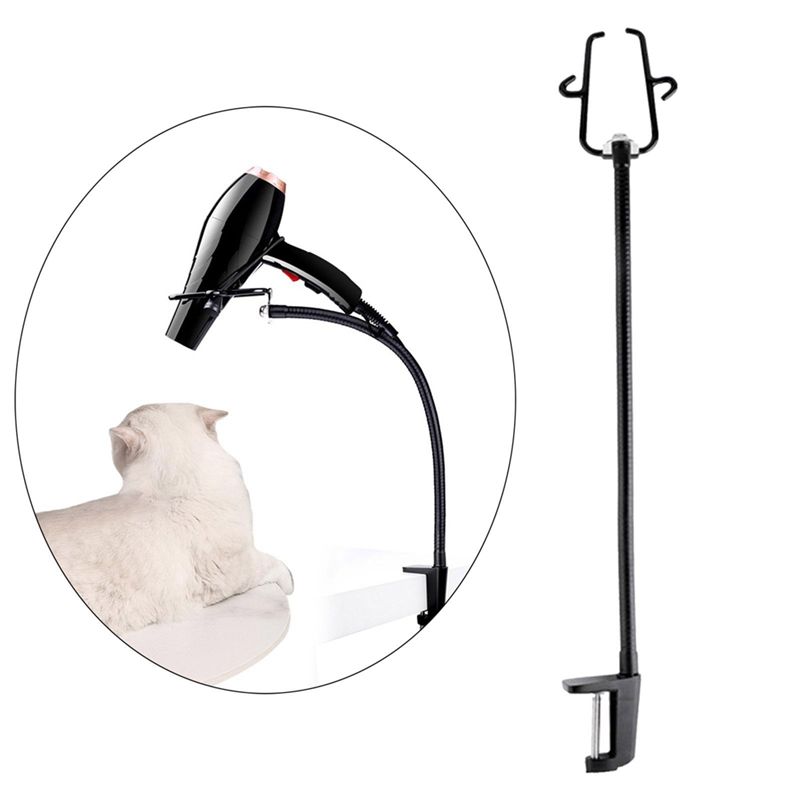 A84E-2Pcs Pet Hair Dryer Stand Fixed Bracket Dog Cat Grooming Support Frame Braces Shelf Accessories Care