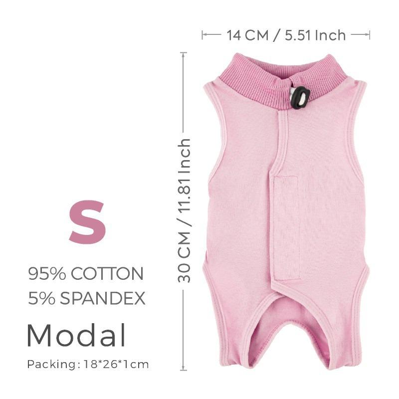 

Летний костюм для стерилизации котят: Эластичный, Дышащий, Послеоперационный костюм против вылизывания Upgraded Modal Cotton