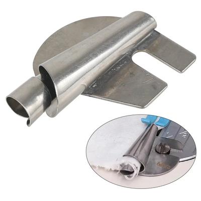 רגלית תפירה מנירוסטה לקיפול שוליים (Rolled Hemmer Foot) 3 מ"מ-10 מ"מ, רגלית מכונת תפירה עמידה, כלי משיכה לשוליים ליצירה עצמית