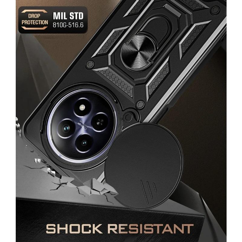 Kameraschutzhülle für Realme 12 5G Realme 12 Pro + Realme12 Pro Plus Armor Hybrid Ringabdeckung