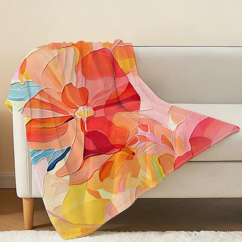 Pill-Resistant Soft Flannel Fleece Blanket Skin-Friendly All-Season Warm Throw, Decorative for Home, Christmas & Halloween