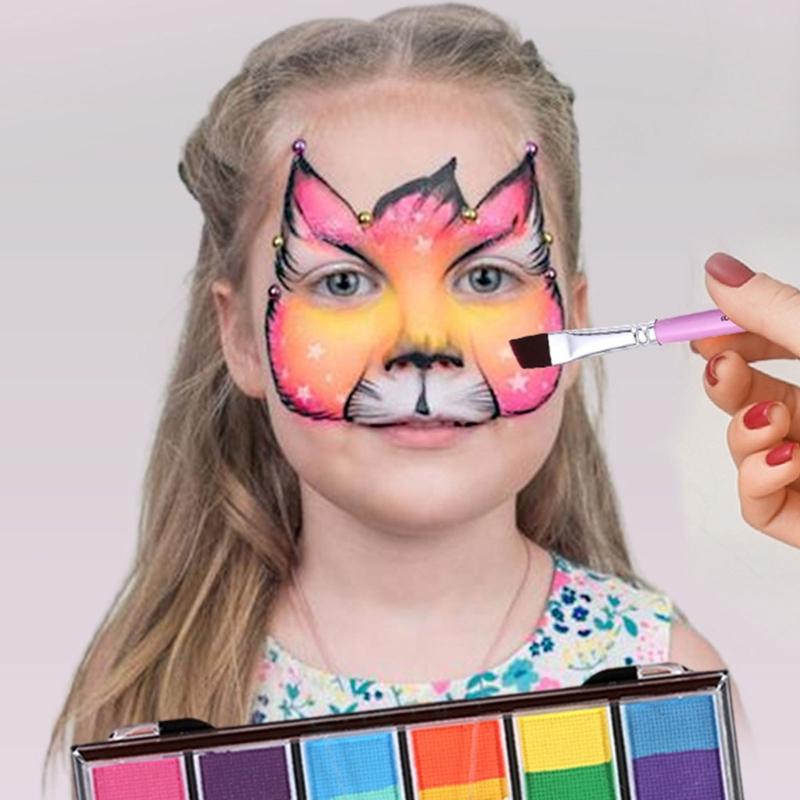 10 Pcs Artist Paint Brushes Paint Brush Set Watercolor Acrylic Paint Brushes Drawing Supplies for Body Face Painting