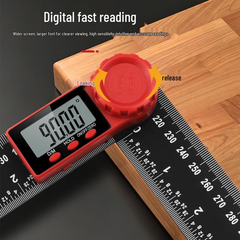 Digital Protractor & Vernier Caliper Combo: New Angle Ruler and Caliper