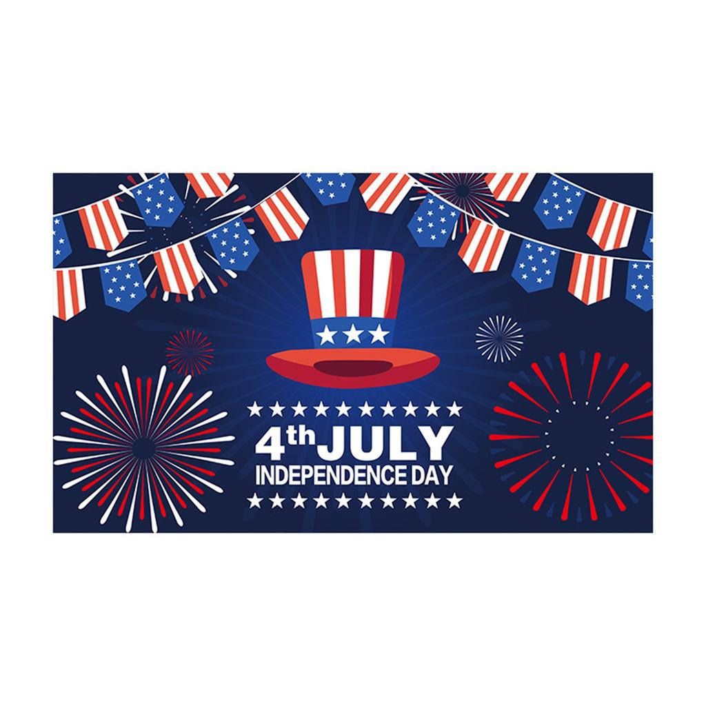 American Independence Day Flag Hanging Cloth Atmosphere Background Cloth Banner