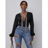 Aesthetic Glittering Bling Neckerchief Punk Cool Slender Scarf Fashion Sequin Scarf  Ladies