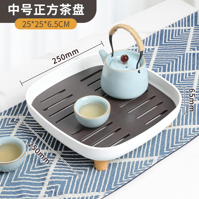 

Tea Tray for Home Use, Light Luxury, Modern Small Water Storage Tea Table, Kung Fu Tea Set, Simple Dry Brewing Table, Drain Tray