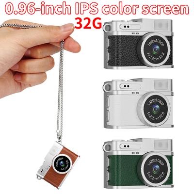 Mini Camera 1080P Pocket Video Recorder with LED Flash Light Portable Small Camera for Travel Gift for Kids Students