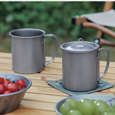 Titanium Cup for Coffee Ware Tea Ware Camping Mug Coffeeware Original Breakfast Cups Espresso Cup With Lid Beer Mug Latte Ice