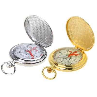 Compass Pocket Watch Flip-Open Compass Outdoor Navigation Tools Keychain