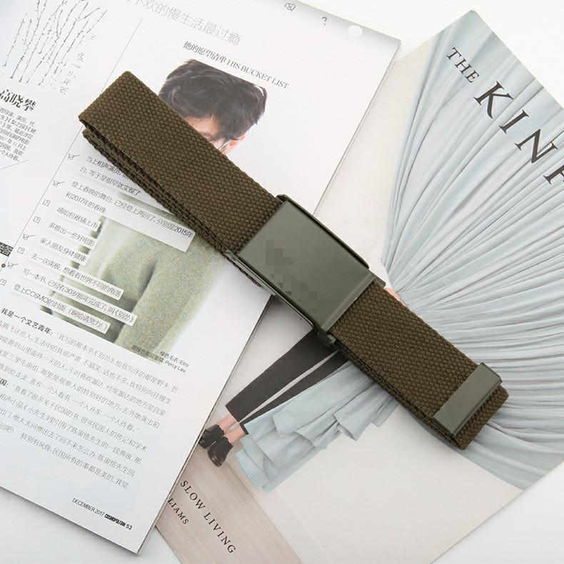 

Пояс Пояс Холст Унисекс Нейлоновая Лента Модный Повседневный Аксессуар Для Студентов MilitaryGreen