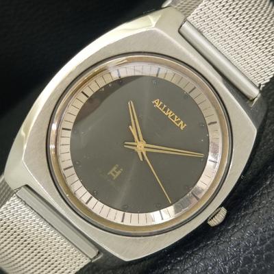 RELÓGIO MASCULINO VINTAGE 6300A ALLWYN INDIA DE CORDA MANUAL COM MOSTRADOR ORIGINAL a704014-1
