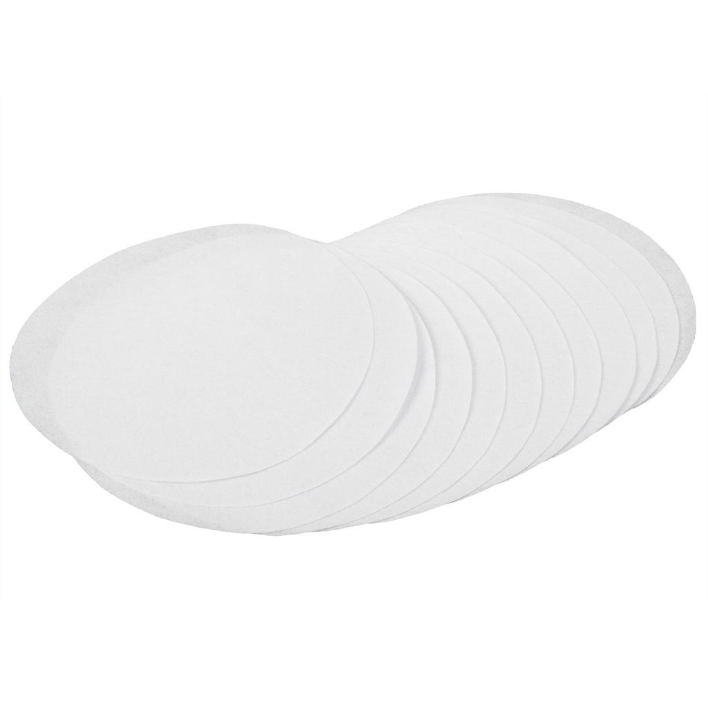 Felt Dish Protection Pad AntiFriction Storage Separator Insulation Mat Food Plate Porcelain Divider(White 48PCS)