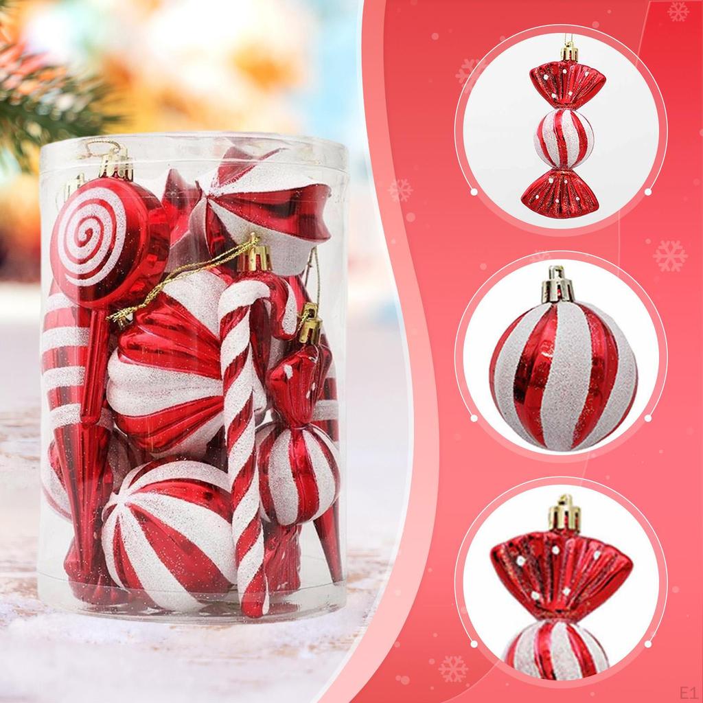 Christmas Tree Hanging Ornaments Charm Pendants Reusable Ornament Decorations for Cafe
