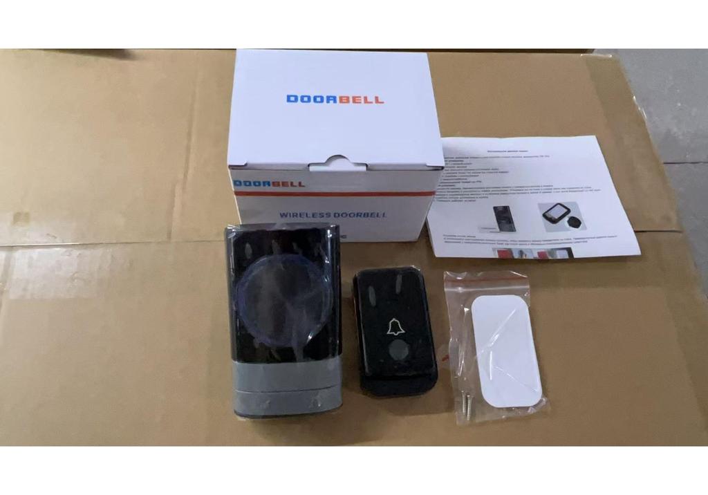 AC Wireless Doorbell with Digital Music and Remote Sensor - EU/UK Standards