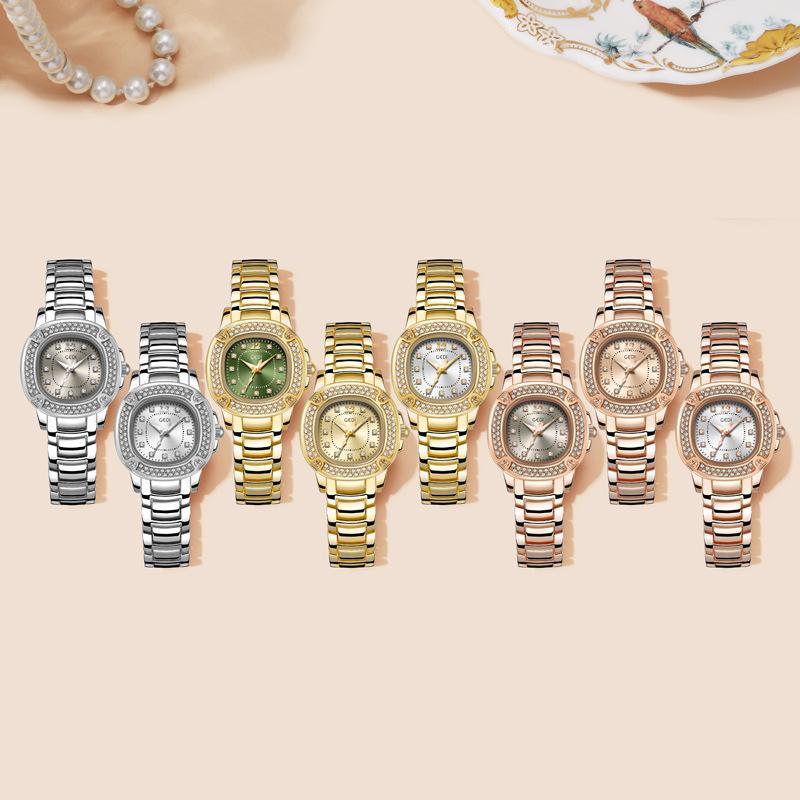 Light Luxury Full Diamond Women'S Watch Fashion Gypsy Star Steel Belt Women'S Watch Niche High-End Quartz Watch