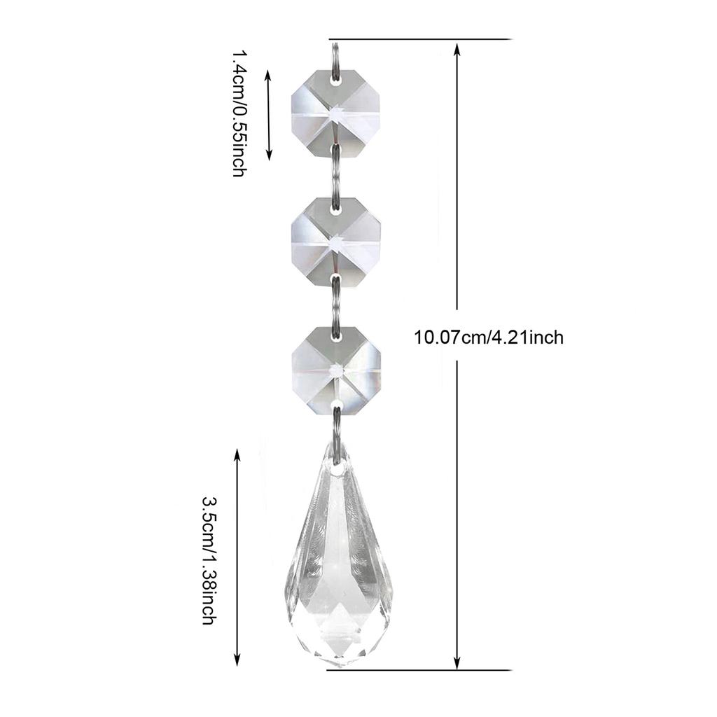 5PCS Acrylic Ornament DIY Home Decoration Party Decoration Supplies Christmas Tree Ornament Table Lamp Chandelier Pendant