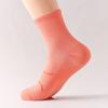Marathon Running Socks for Men and Women, Mid-calf Anti-slip Massage Sole Socks, Breathable Quick-drying Fitness Compression Sports Socks