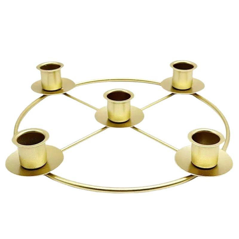 

Fresh For Tapered Candles Compatible Advent Candle Holder In Gold Metal Design For Christmas