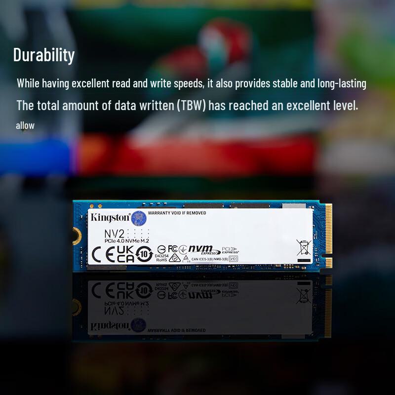 Kingston NV2 High Capacity SSD, 1TB/2TB, M.2 Interface for Computers