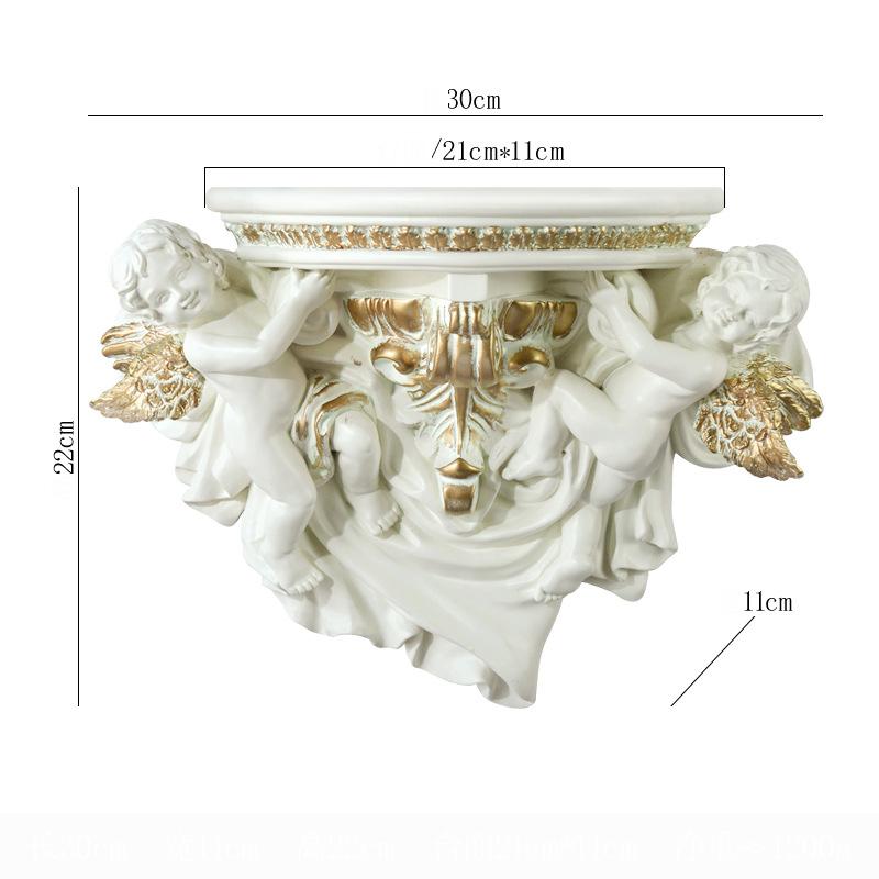 

Европейский ангел Креативная смола Настенная полка Наклейка на стену Дом Комната Прихожая Настенная стойка Наклейка Декор Свадебные подарки Гостиница Настенные росписи