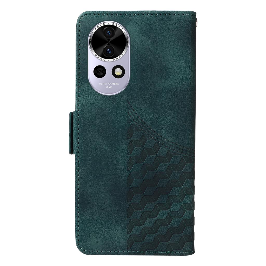 For Huawei Nova 13 5G/nova 12 5G Case PU Leather Phone Cover Rhombus Starry Imprinted