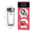 Xinor Double-Layer Insulated Glass Travel Mug