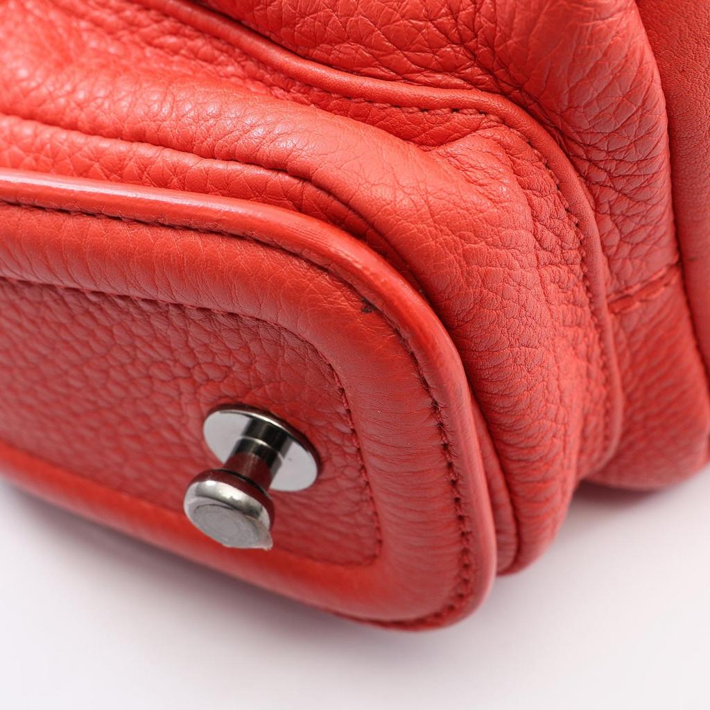 Used BVLGARI Leoni Handbag Leather Pink Used Women