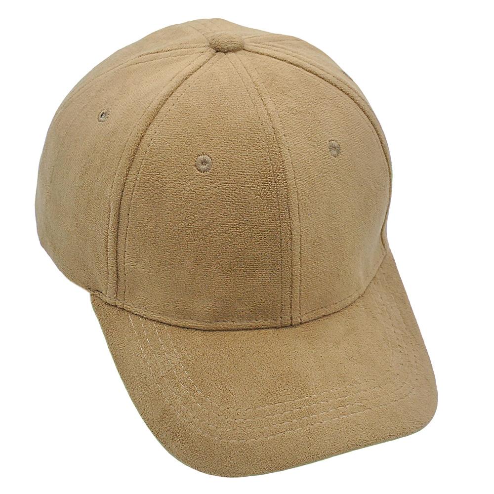 Suede Baseball Cap Snapback Adjustable Breathable Dad Hats For Women and Men Unisex Soft Faux Suede Casual Solid Color Sport Hat