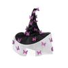 Funny Butterfly Wizard Cap Colorful Halloween Cap with Veil Halloween Witch Hat  Masquerade