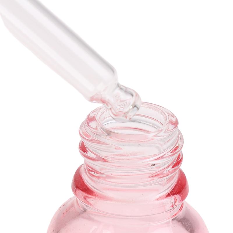 Dropper Bottles Refillable 5-100Ml Rose Lid Cosmetic Container Pink Glass Aromatherapy Liquid Pipette For Essential Massage